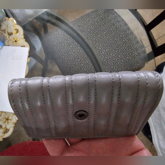 Longchamp brioche gray padded wallet - Picture 5 of 7